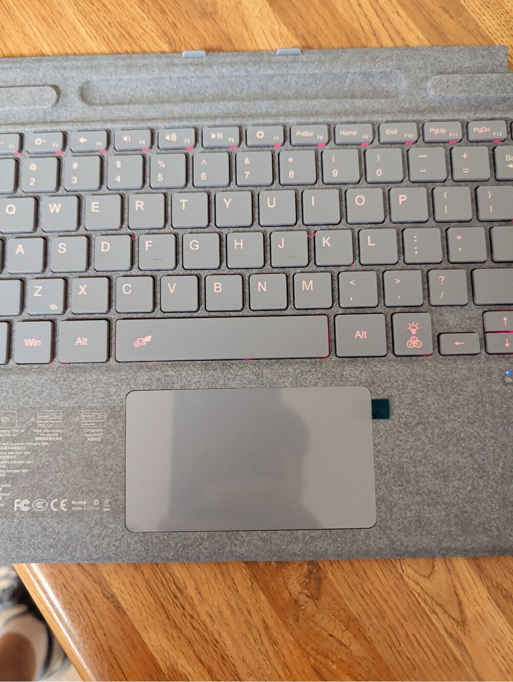 Zoof Ice Blue Keyboard Case for Surface Pro 8/9/X/10/11